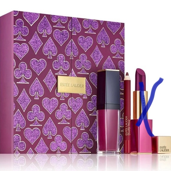 Brand New Estee Lauder Casino Royale Plum Lips - Picture 2 of 9